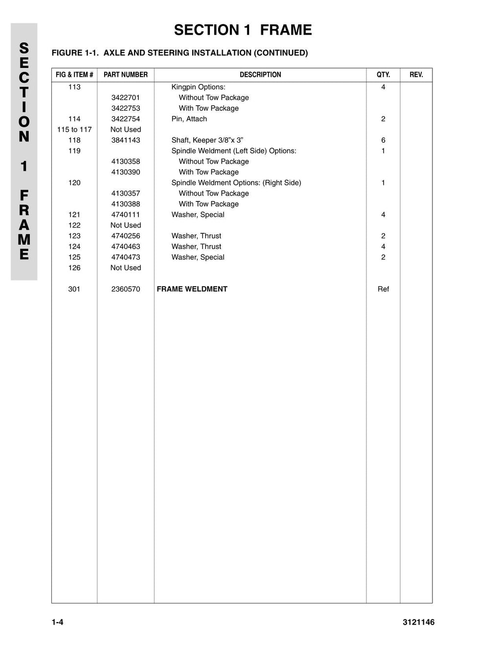 JLG 740AJ Boom Lift Parts Catalog Manual