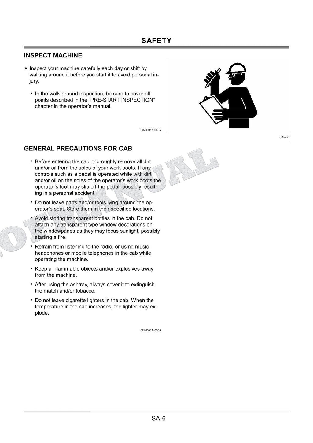 HITACHI FV30 Land Mine Remover Repair Service Manual