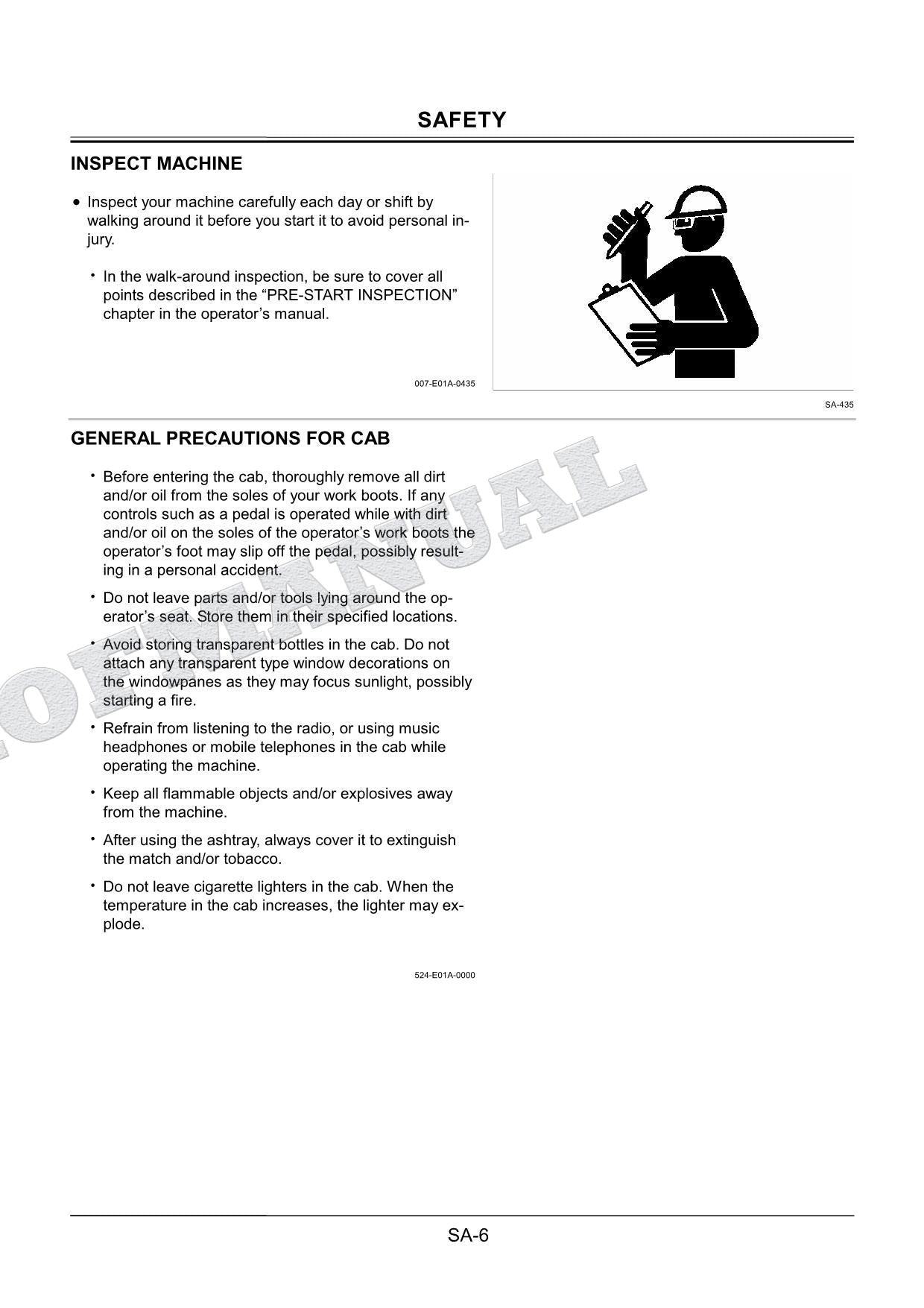 HITACHI FV30 Land Mine Remover Repair Service Manual