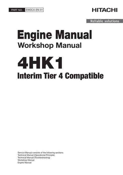 MANUAL DE SERVICIO DEL MOTOR HITACHI 4HK1 EWDCAEN01