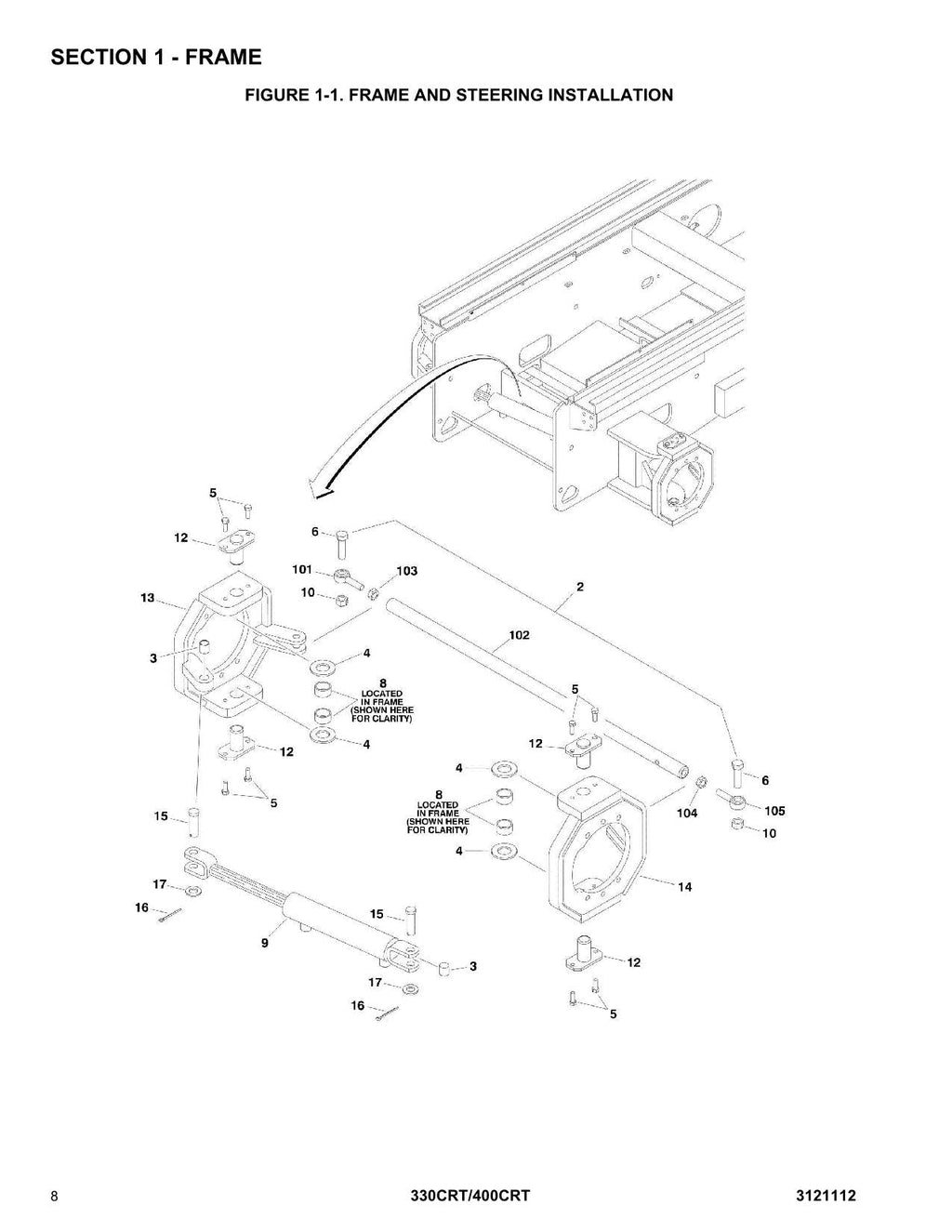 JLG 330CRT 400CRT Scissor Lift Parts Catalog Manual 3121112