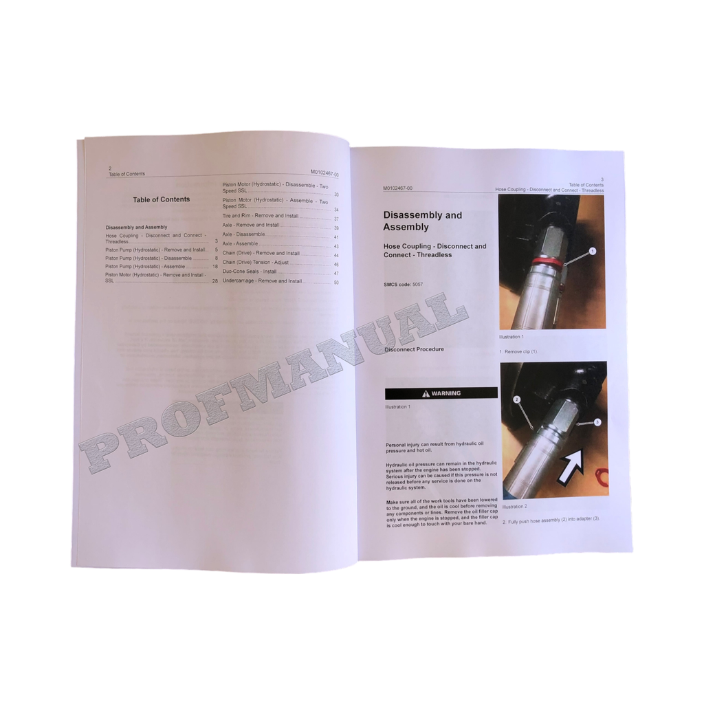 Manual de servicio del tren motriz del cargador Caterpillar 259D3 257D3 236D3 242D3 Desmontaje y montaje
