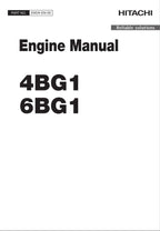Hitachi 4BG1 6BG1 Wheel Loader Engine Manual
