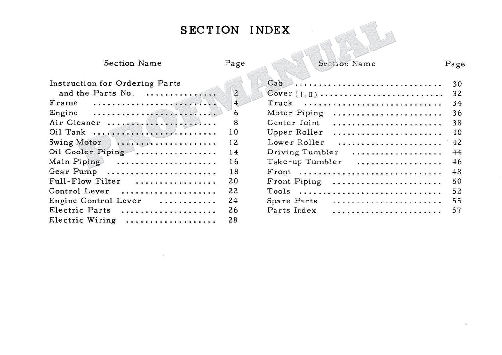HITACHI UH03-4 CONSTRUCTION Excavator Parts Catalog Manual