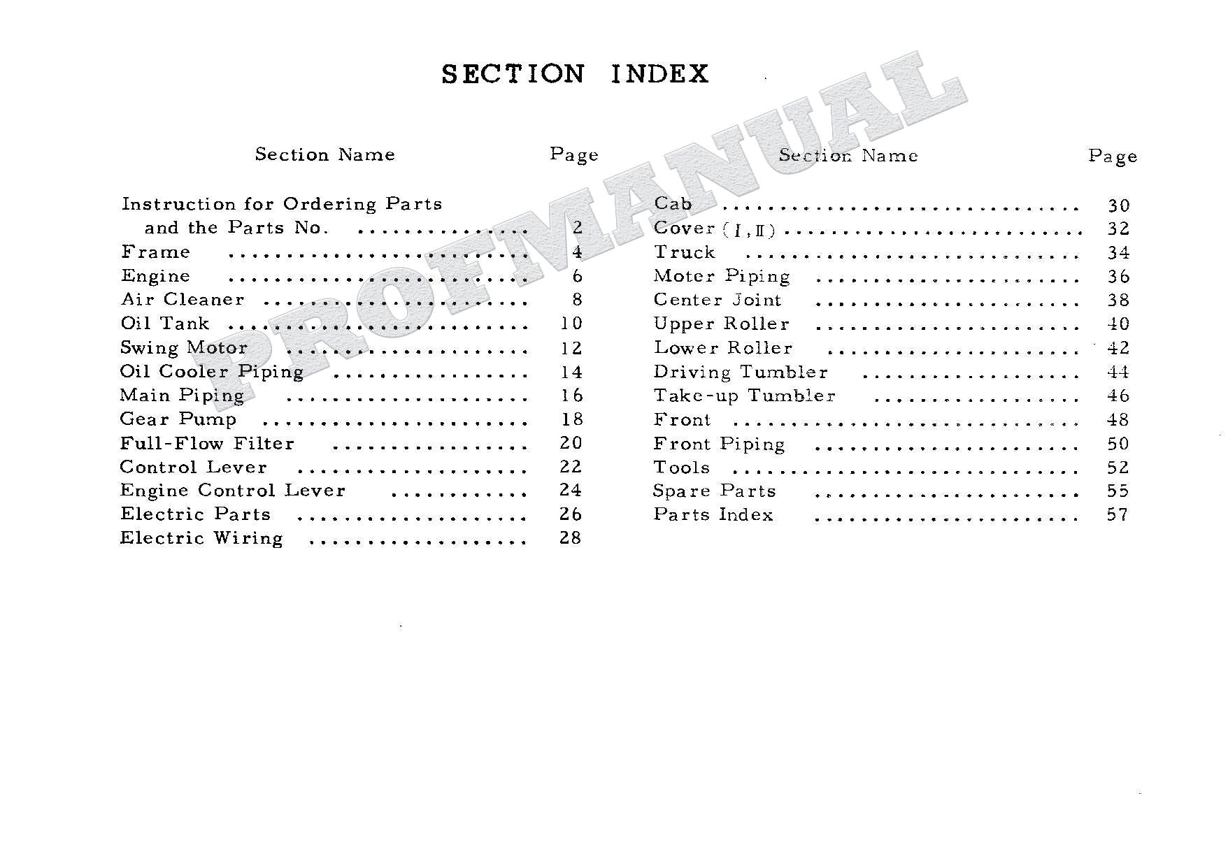 HITACHI UH03-4 CONSTRUCTION Excavator Parts Catalog Manual
