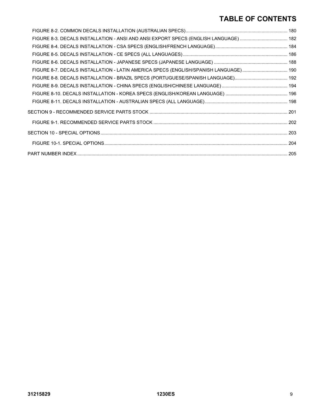 JLG  1230ES  Vertical Mast Parts Catalog Manual
