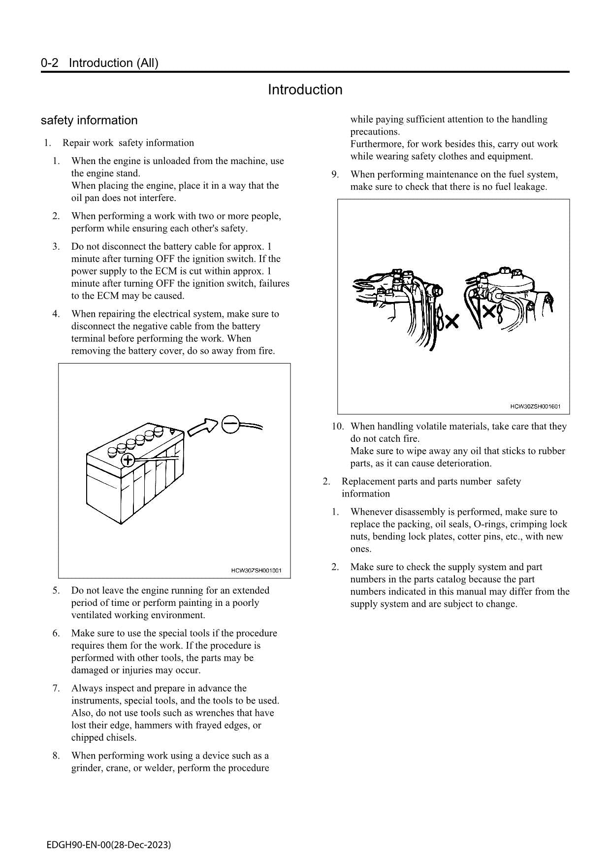 Hitachi 6HK1 Tier 2 Stage 2 Engine Service Manual with Schemes