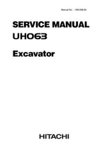 HITACHI UH063 EXCAVATOR SERVICE MANUAL