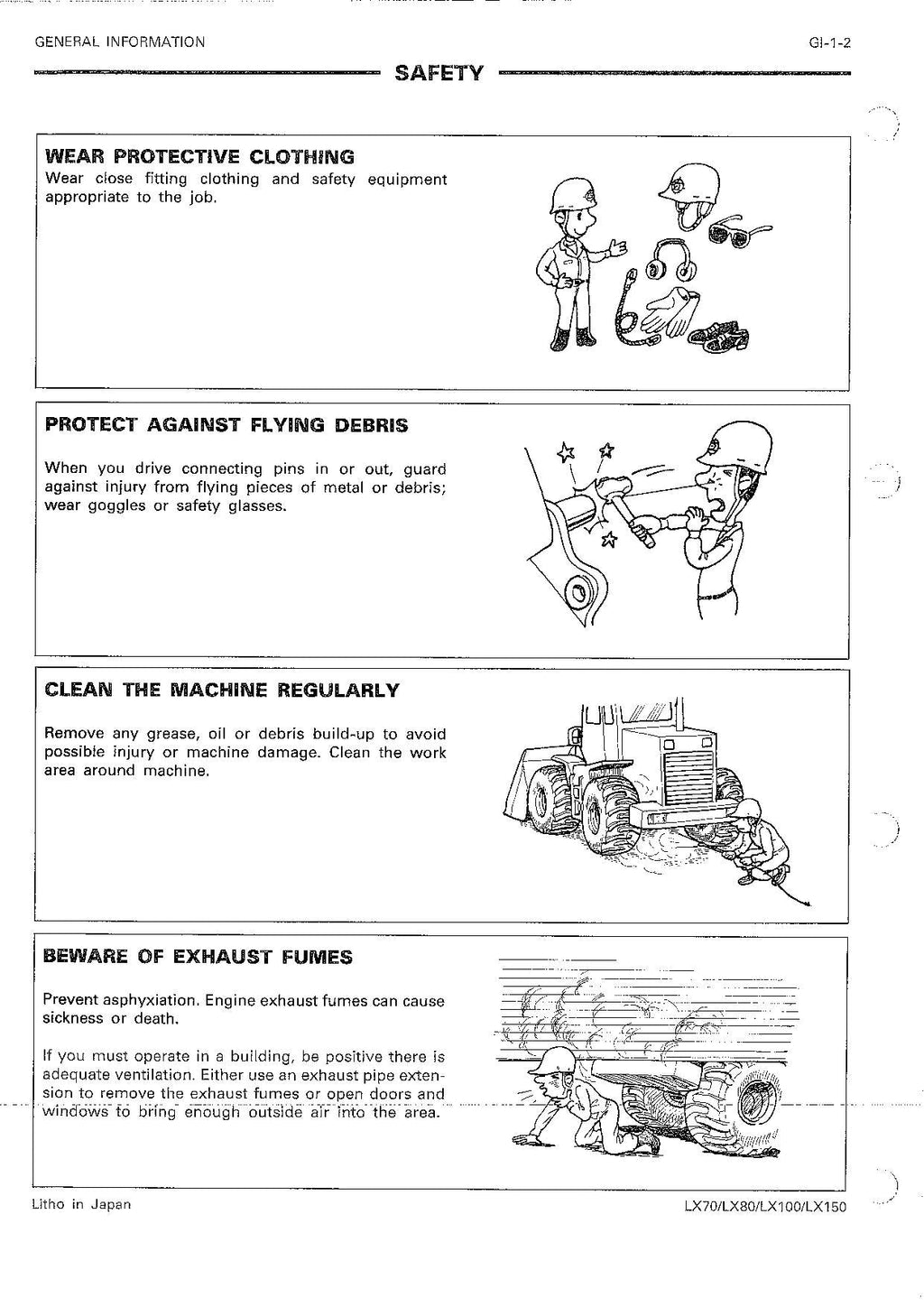 Hitachi LX70 LX80 Wheel Loader Service Manual