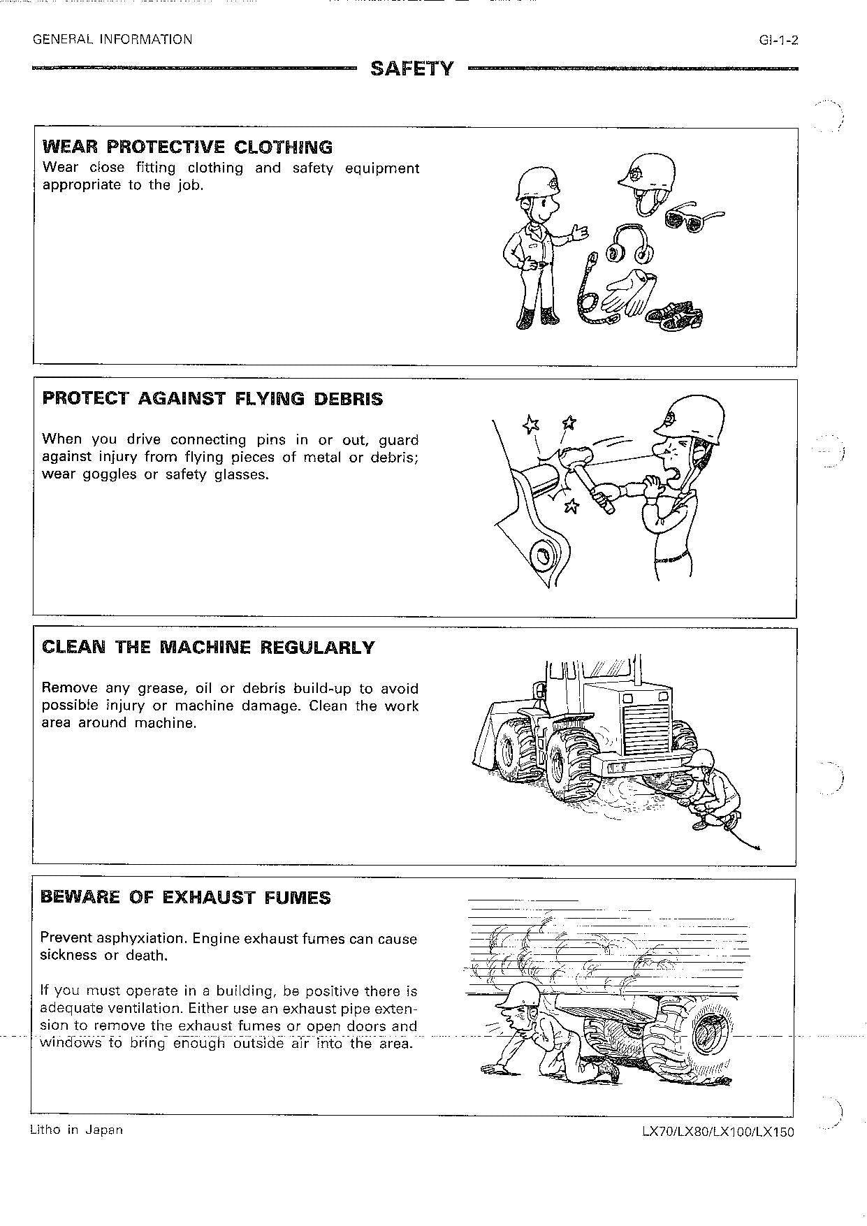 Hitachi LX70 LX80 Wheel Loader Service Manual