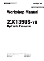 HITACHI ZAXIS ZX135US-7H Excavator Workshop Service Manual