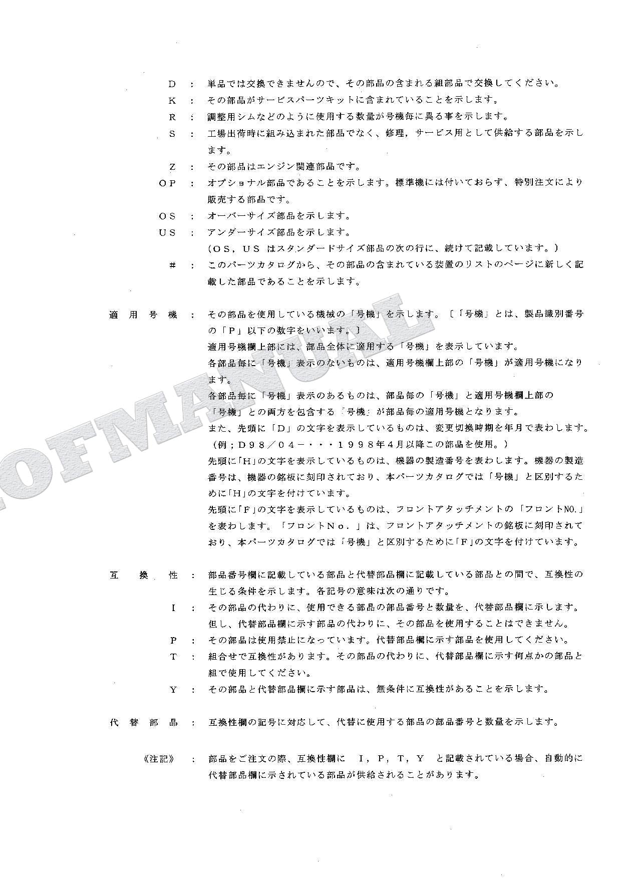 HITACHI EX135USR Excavator Parts Catalog Manual SN 001001-