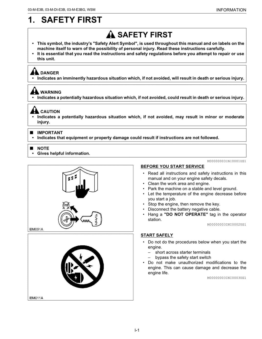Hitachi 03-M-E3B 03-M-DI-E3B 03-M-E3BG series Wheel Loader Engine Manual