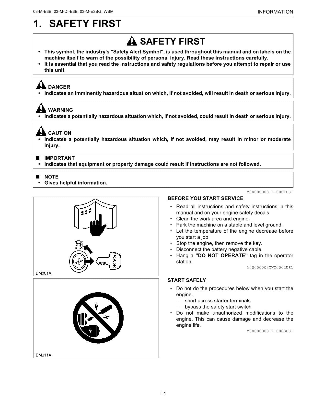 Hitachi 03-M-E3B 03-M-DI-E3B 03-M-E3BG series Wheel Loader Engine Manual
