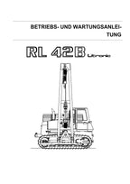 Liebherr RL42B Litronic ROHRLEGER Betriebsanleitung Wartungsanleitung