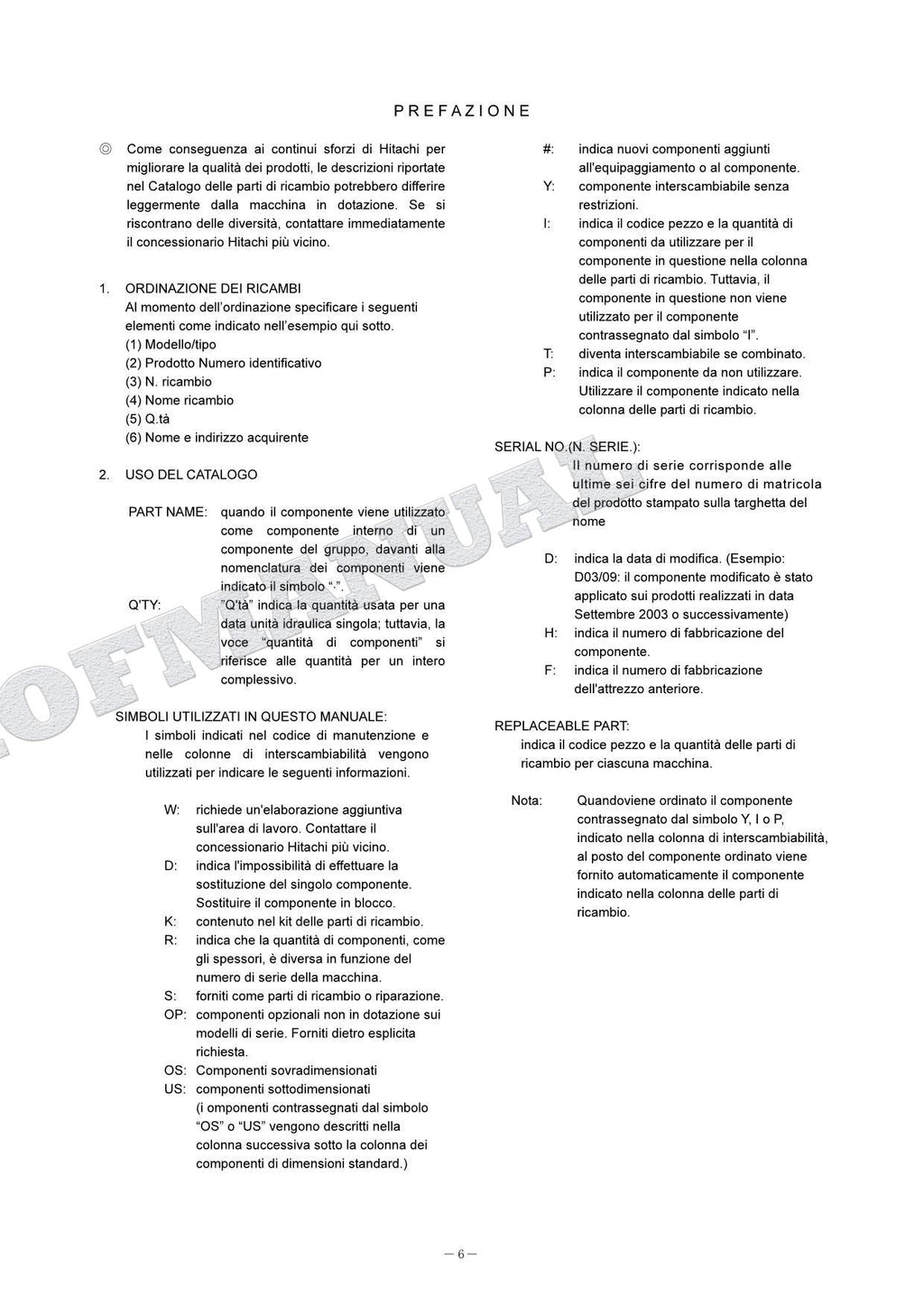 Catálogo de piezas de excavadoras HITACHI ZX60USB-3 ZX60USB-3F