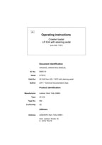 Liebherr LR634 CRAWLER LOADER Operators manual 9085119 serial 11673