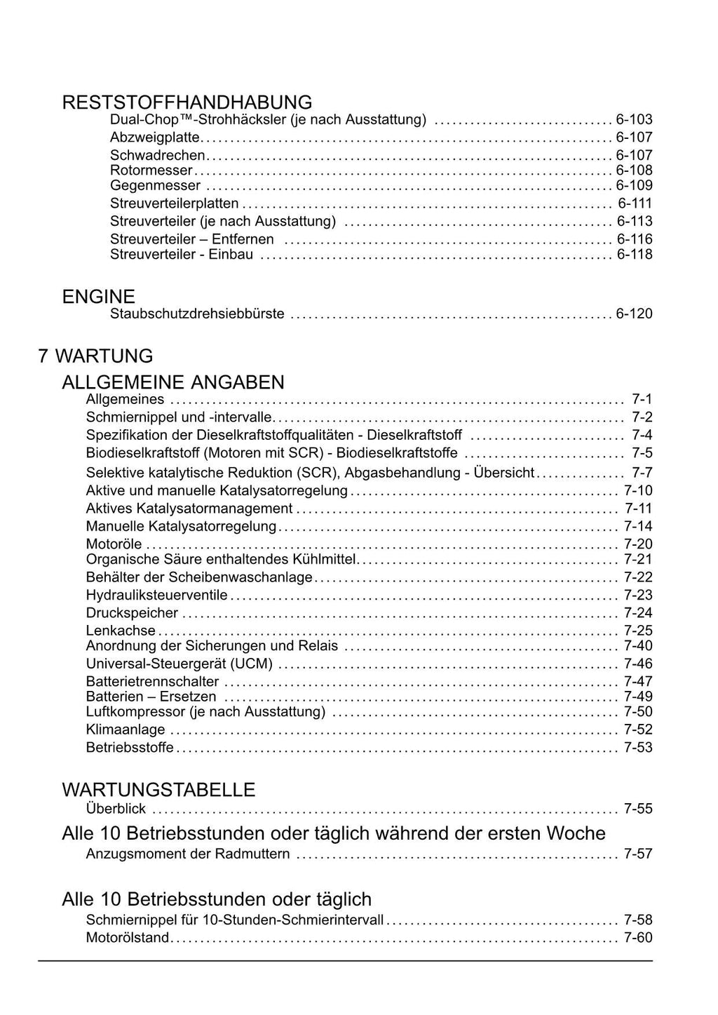 New Holland CX6 80 CX6 90 CX6 90 Laterale Mähdrescher Betriebsanleitung PIN 9864