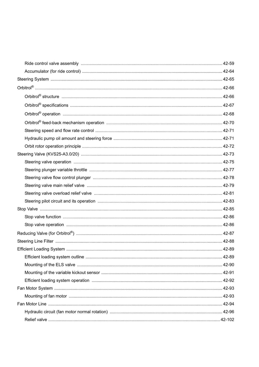 Hitachi ZW330 Wheel Loader Technical Manual Operational Principle