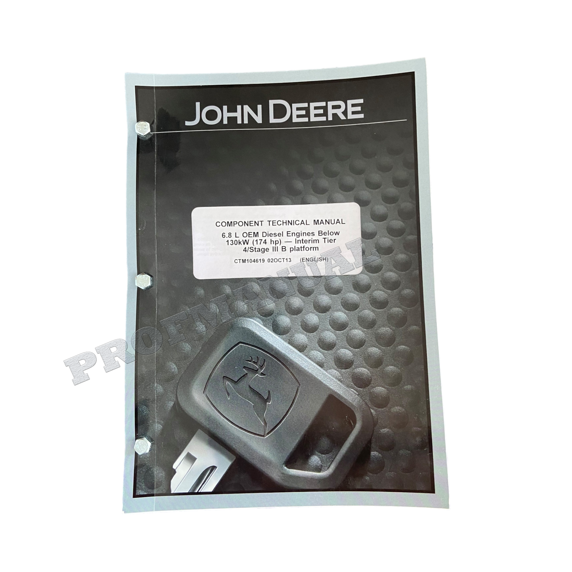John Deere 6068 6.8L Engine Level 23 ECU REPAIR SERVICE MANUAL CTM104619