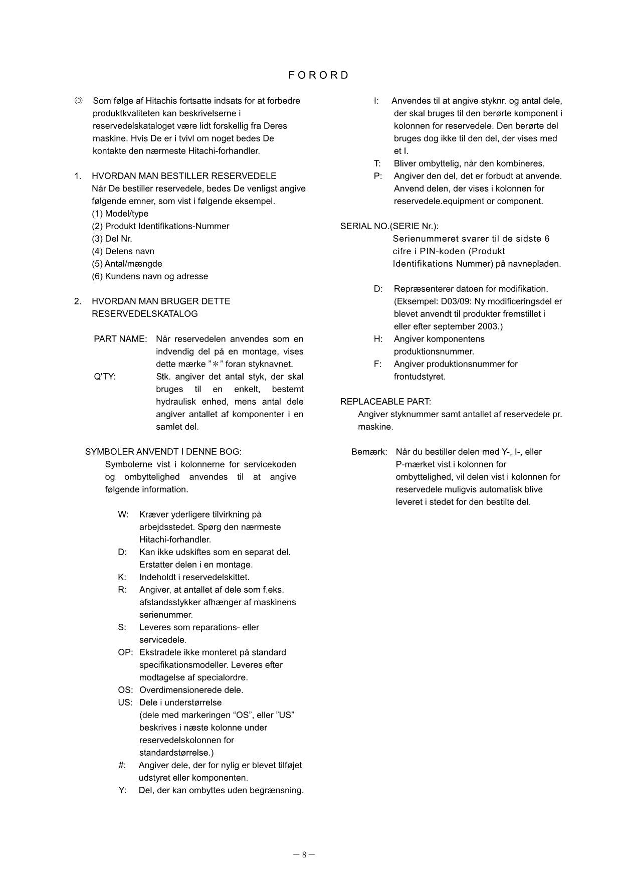 Hitachi ZW150 Wheel Loader Equip Component Parts Catalog Manual SN 000103-up