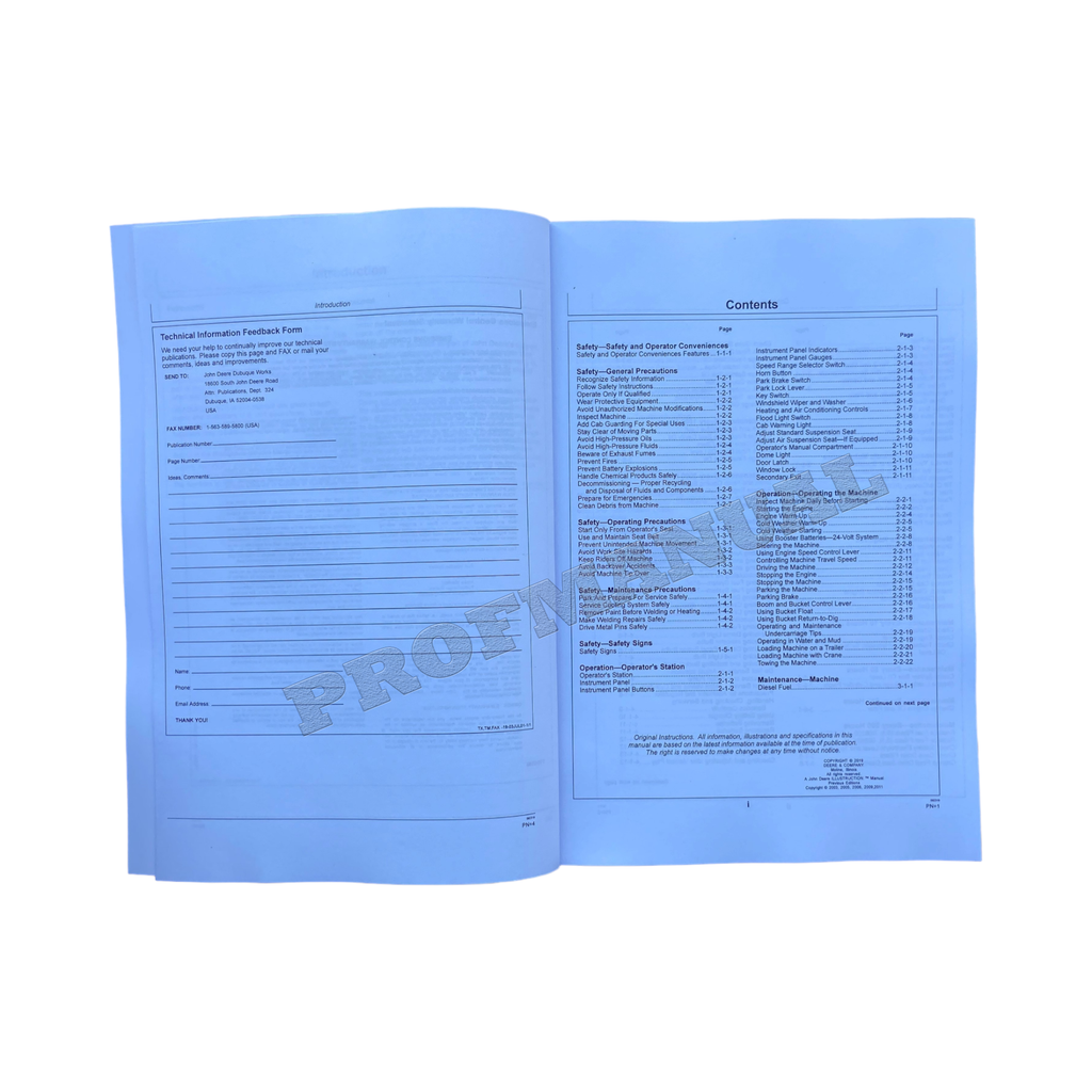 MANUAL DEL OPERADOR DEL CARGADOR SOBRE ORUGAS JONH DEERE 655CII 755CII 655C II + ¡BONIFICACIÓN! 