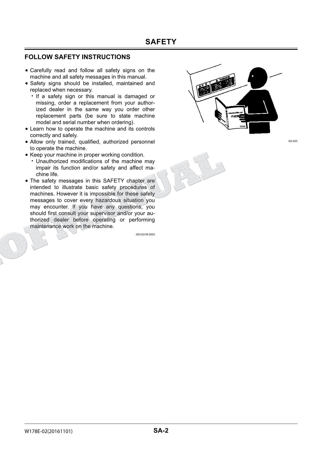 HITACHI ZX225US ZX230 ZX270 Excavator Repair Workshop Service manual