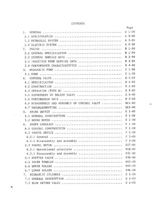 HITACHI UH02 EXCAVATOR SERVICE MANUAL
