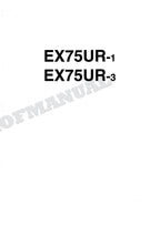 HITACHI EX75UR-1 EX75UR-3 EX135UR-1 ML Lght Crane Excavator Parts Catalog Manual