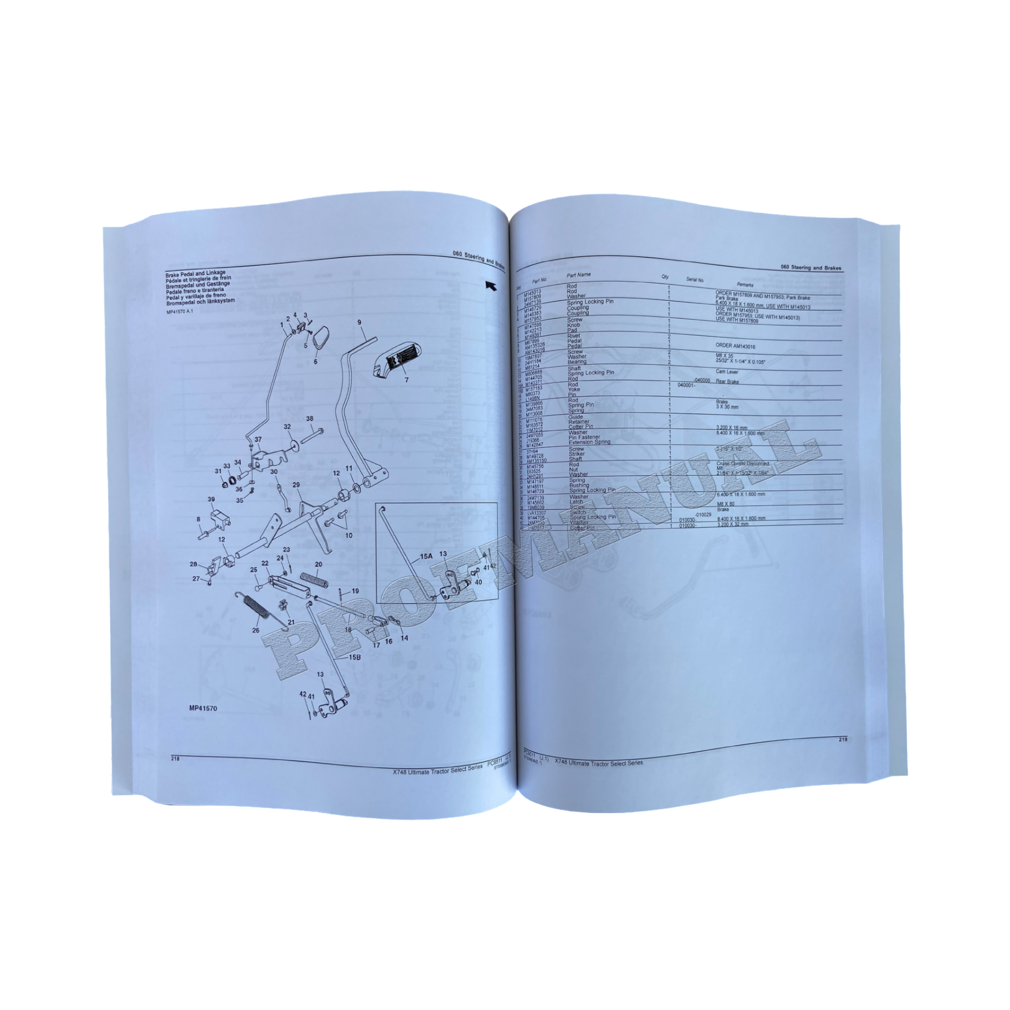 CATÁLOGO DE PIEZAS DEL TRACTOR JOHN DEERE X748 MANUAL + ¡BONIFICACIÓN! 