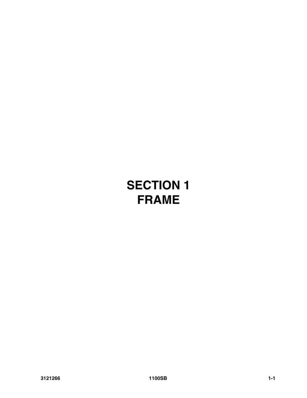 JLG 1100S Scissor Lift Parts Catalog Manual