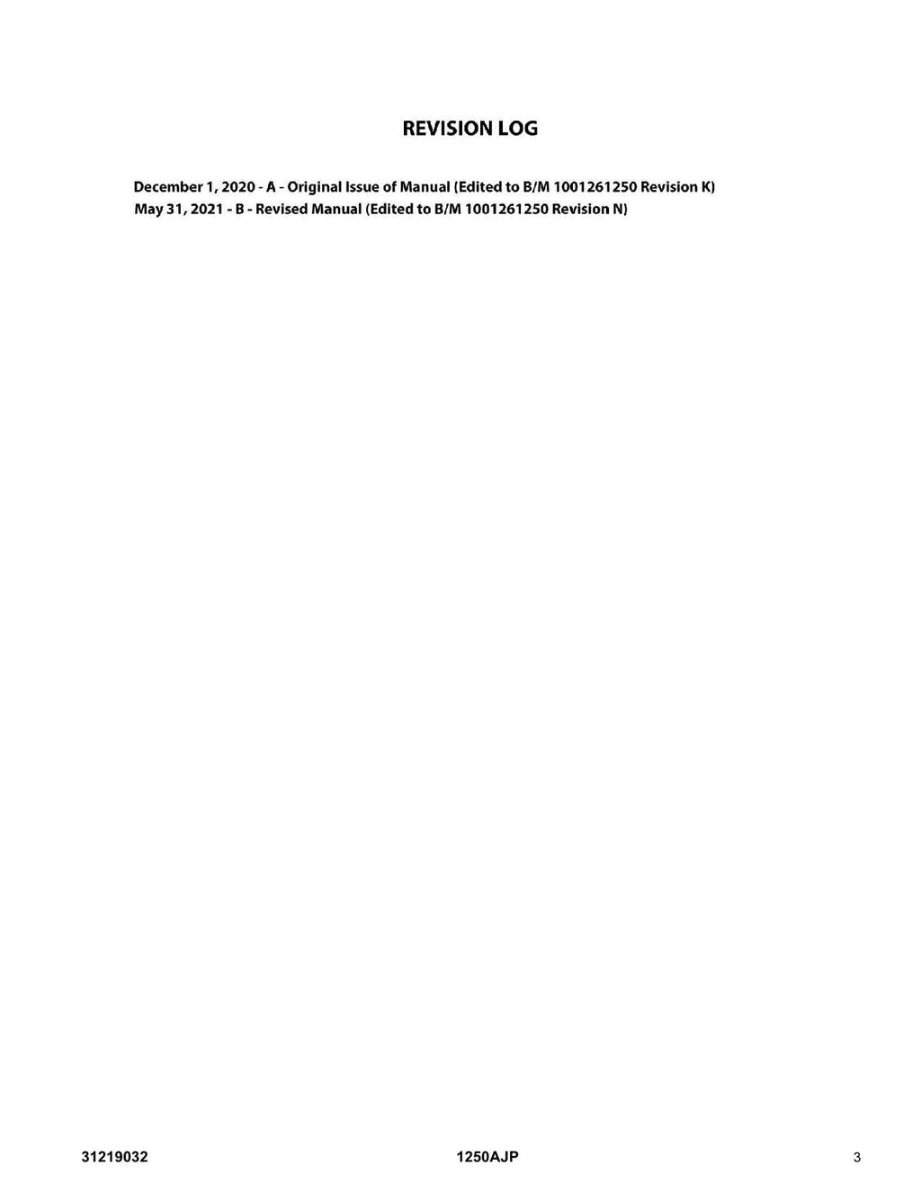 JLG 1250AJP Boom Lift Parts Catalog Manual 31219032