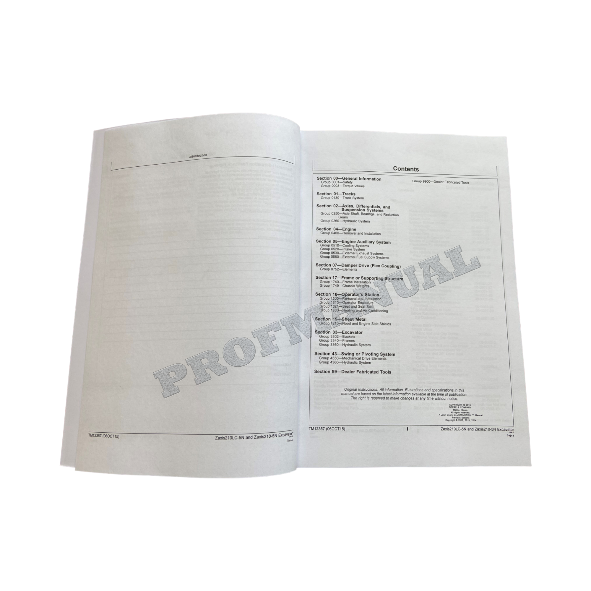 HITACHI ZAXIS 210-5N 210LC-5N EXCAVATOR REPAIR SERVICE MANUAL + !BONUS!