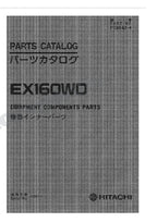 HITACHI EX160WD Equipment Component Excavator Parts Catalog Manual