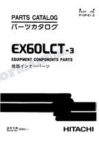 HITACHI EX60LCT-3 Equip Component Telescopic Crawler Crane Parts Catalog Manual