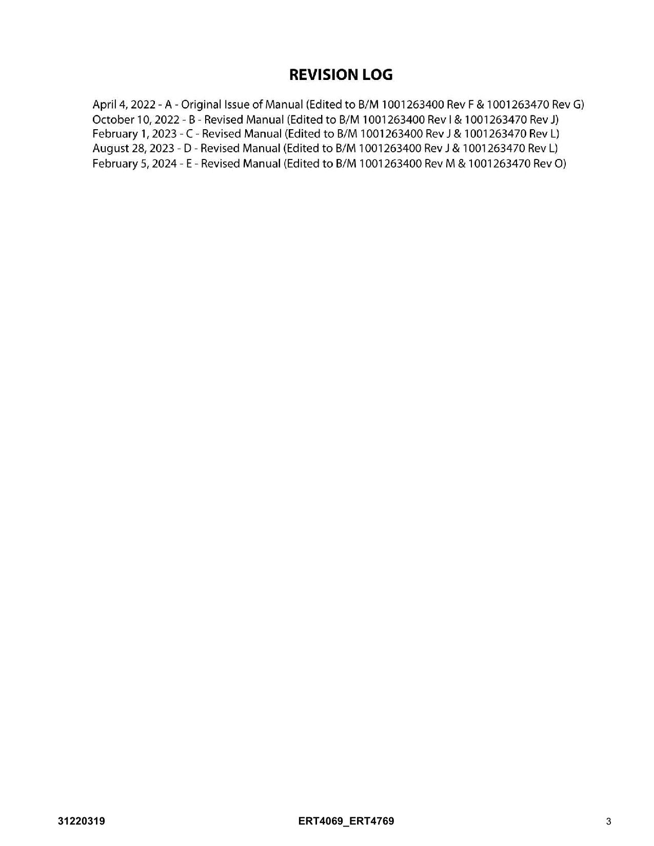 Manual del catálogo de piezas del elevador de tijera JLG ERT4069 ERT4769