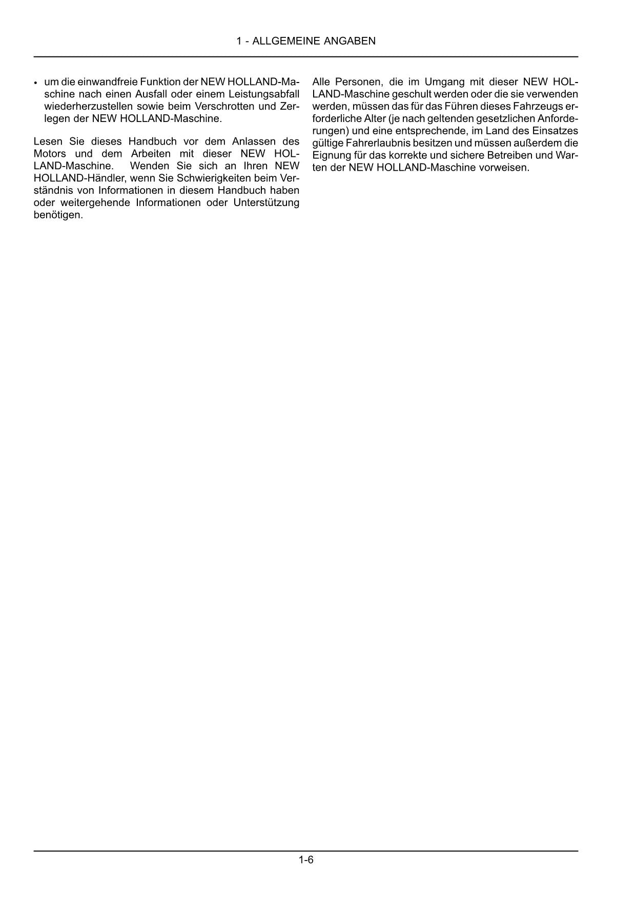 New Holland 740CF Super Flex Schneidwerk mit Förderschnecke Betriebsanleitung