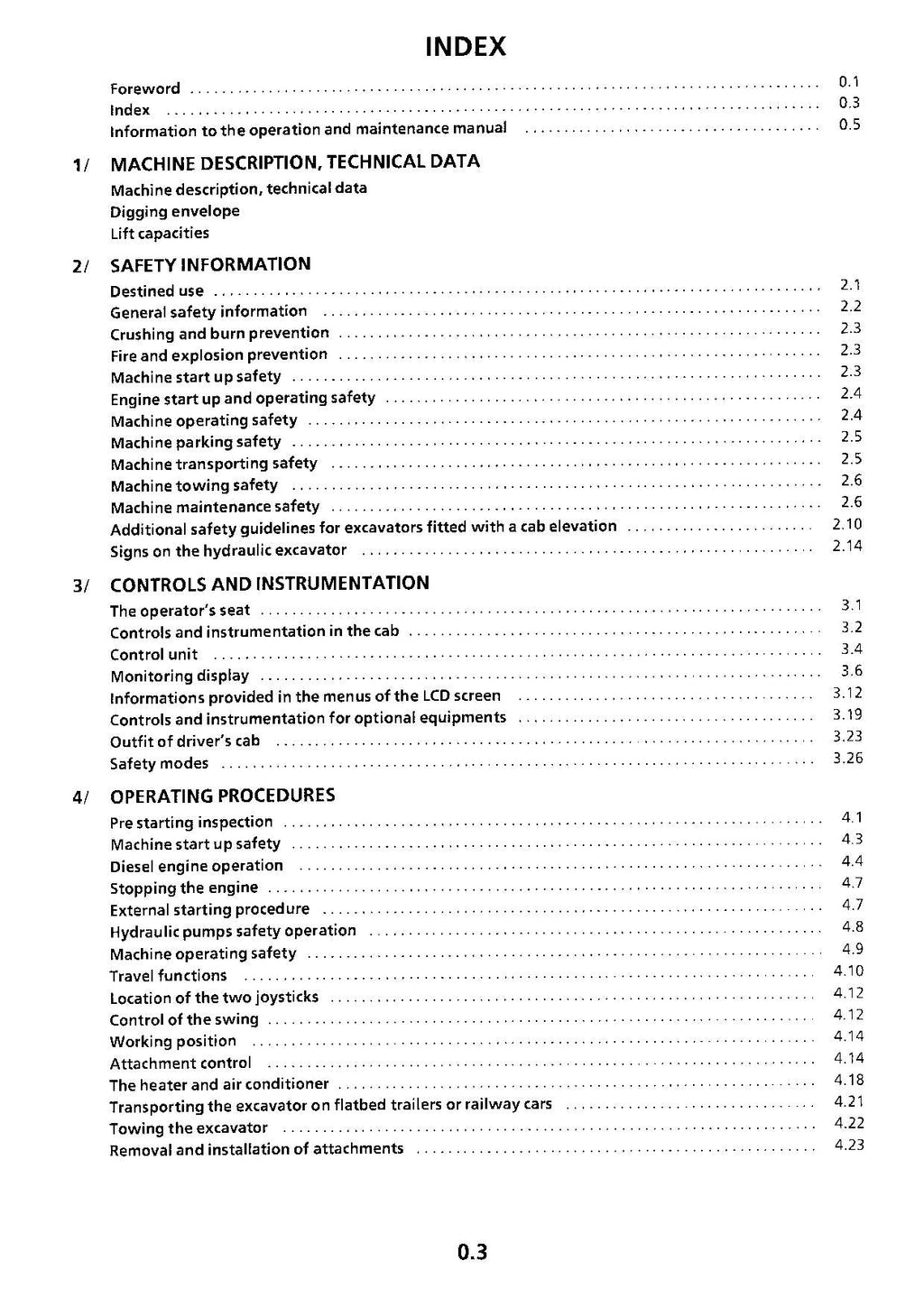 Liebherr R934 Litronic Excavator Operators manual serial 5406