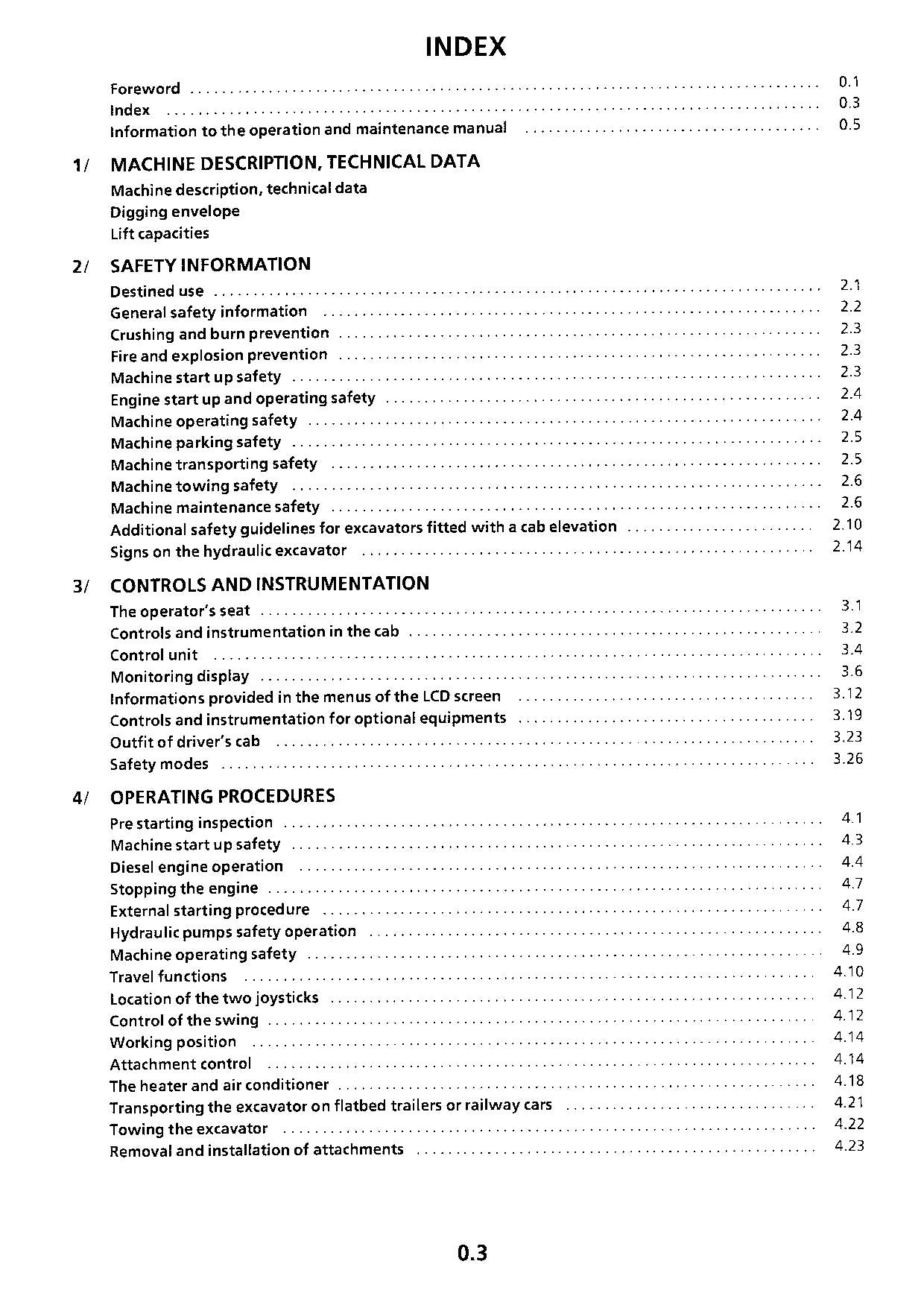 Liebherr R934 Litronic Excavator Operators manual serial 5406
