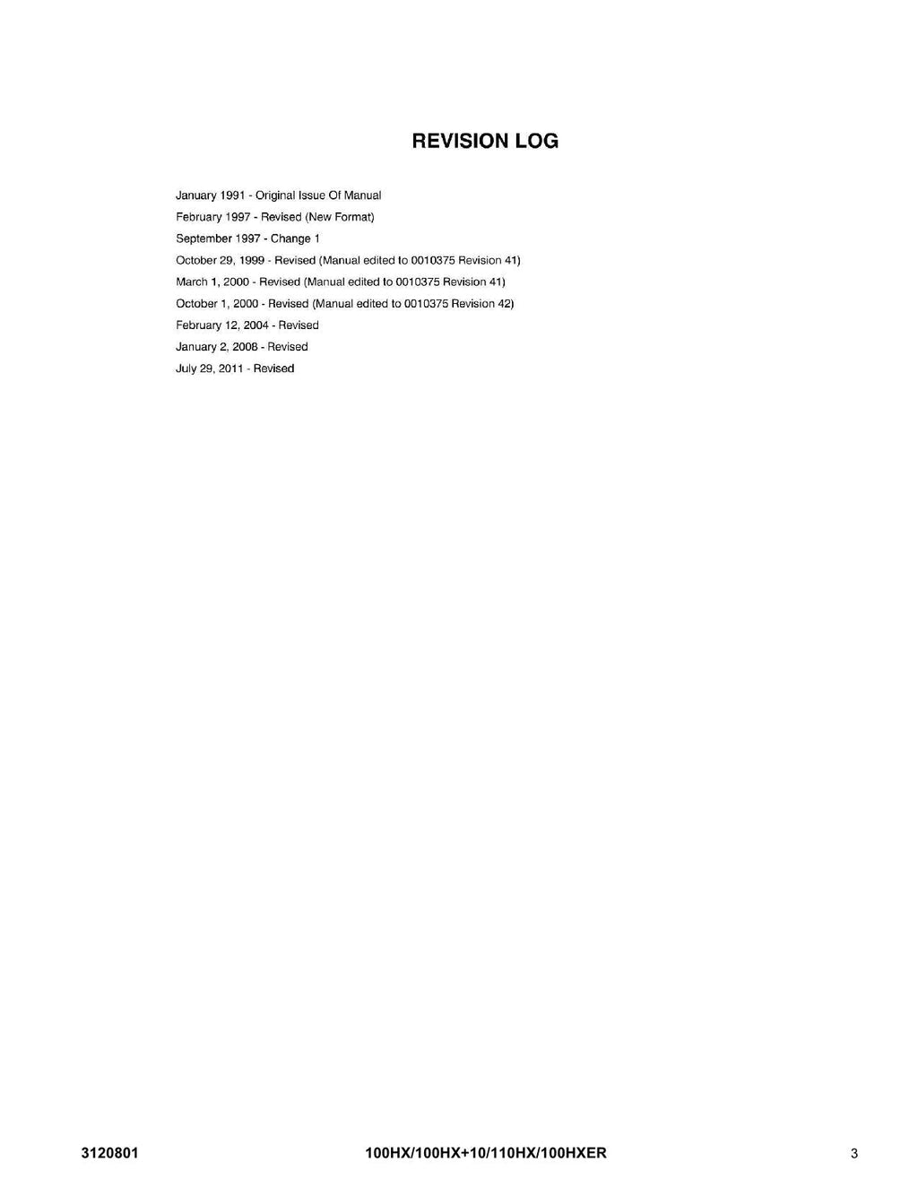 Manual del catálogo de piezas del elevador de pluma JLG 100HX 100HX+10 110HX