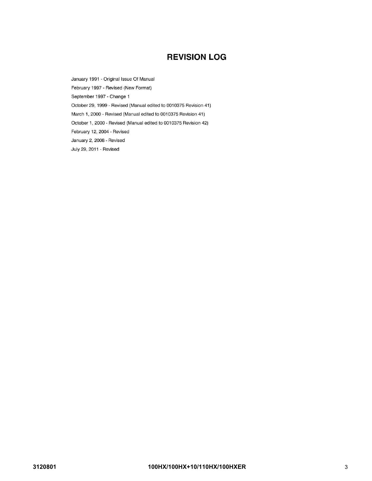JLG 100HX 100HX+10 110HX Boom Lift Parts Catalog Manual