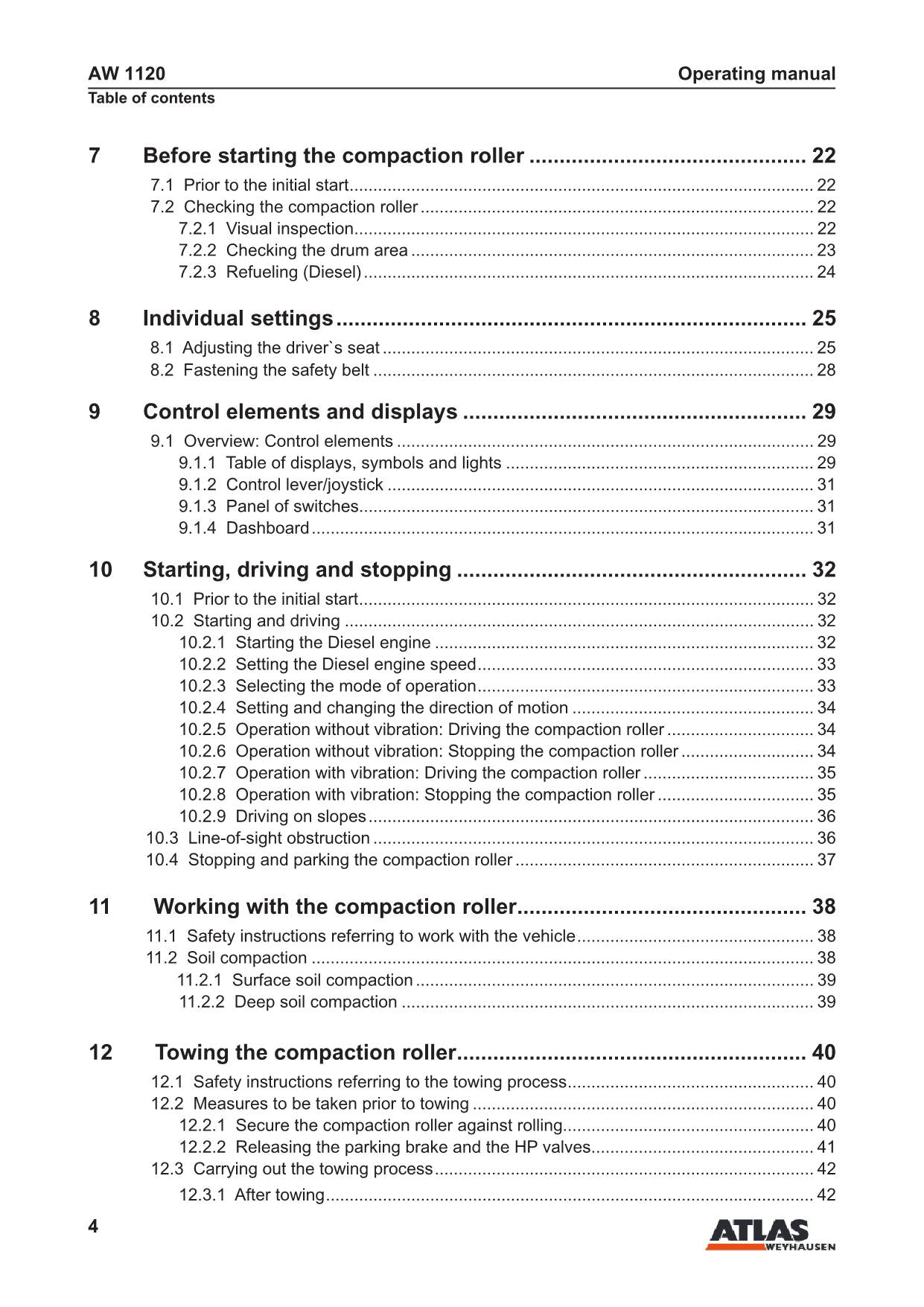 Hyundai HR120C-9 conopy ROAD ROLLER Operators Maintenance Manual
