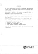 HITACHI UH04-2 Excavator Service Manual