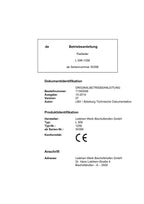 Liebherr L506 Radlader Betriebsanleitung ser 30398