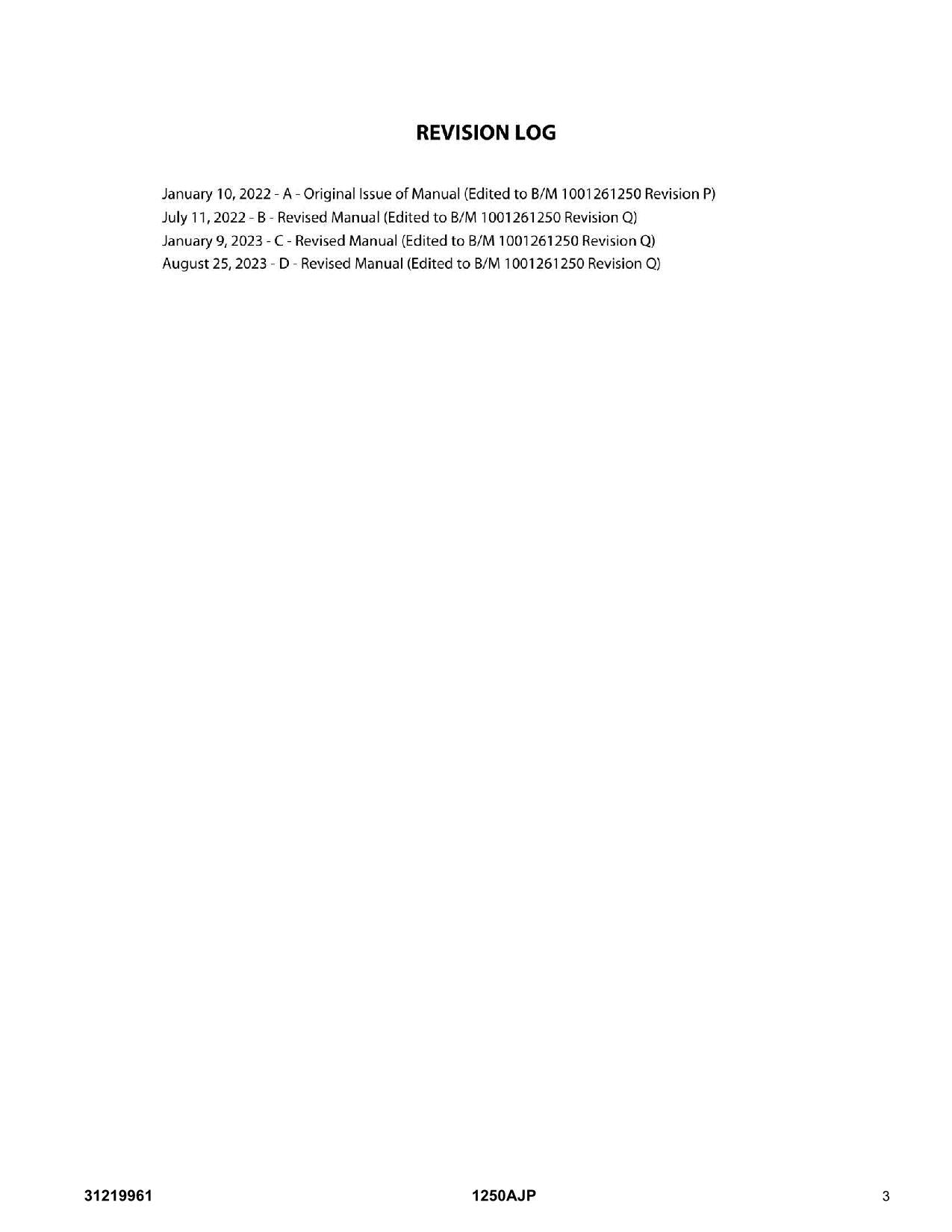 Manual del catálogo de piezas del elevador de pluma JLG 1250AJP 31219961