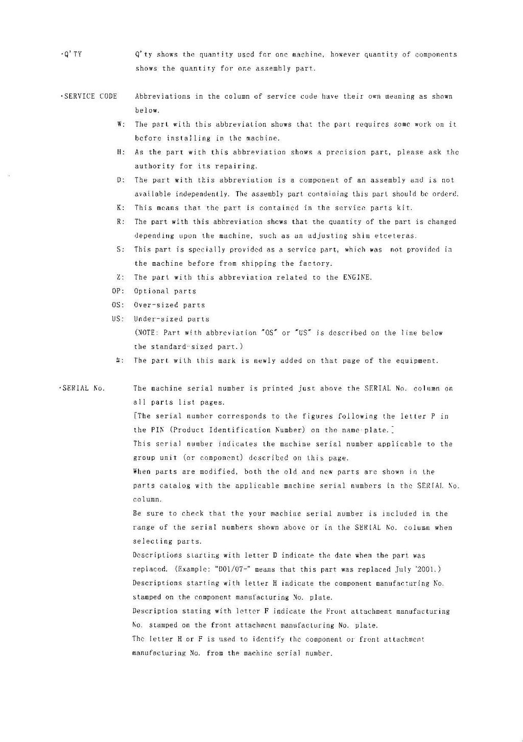 Hitachi LX100-5 Wheel Loader Parts Catalog Manual SN 003101-up