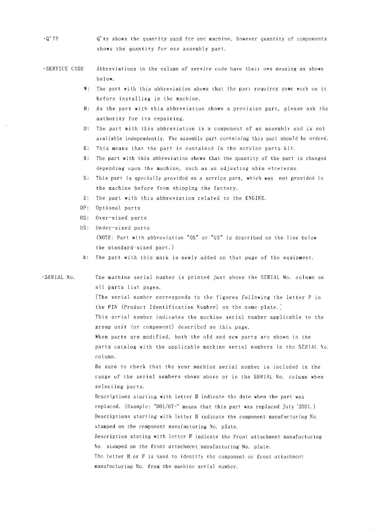 Hitachi LX100-5 Wheel Loader Parts Catalog Manual SN 003101-up