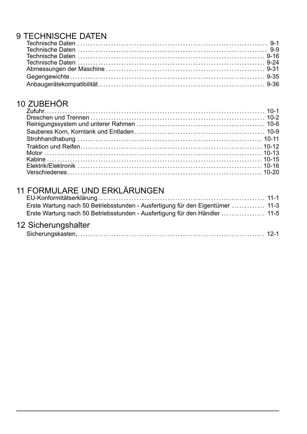 New Holland CR9080 CR9090 Mähdrescher Betriebsanleitung Ab 1946