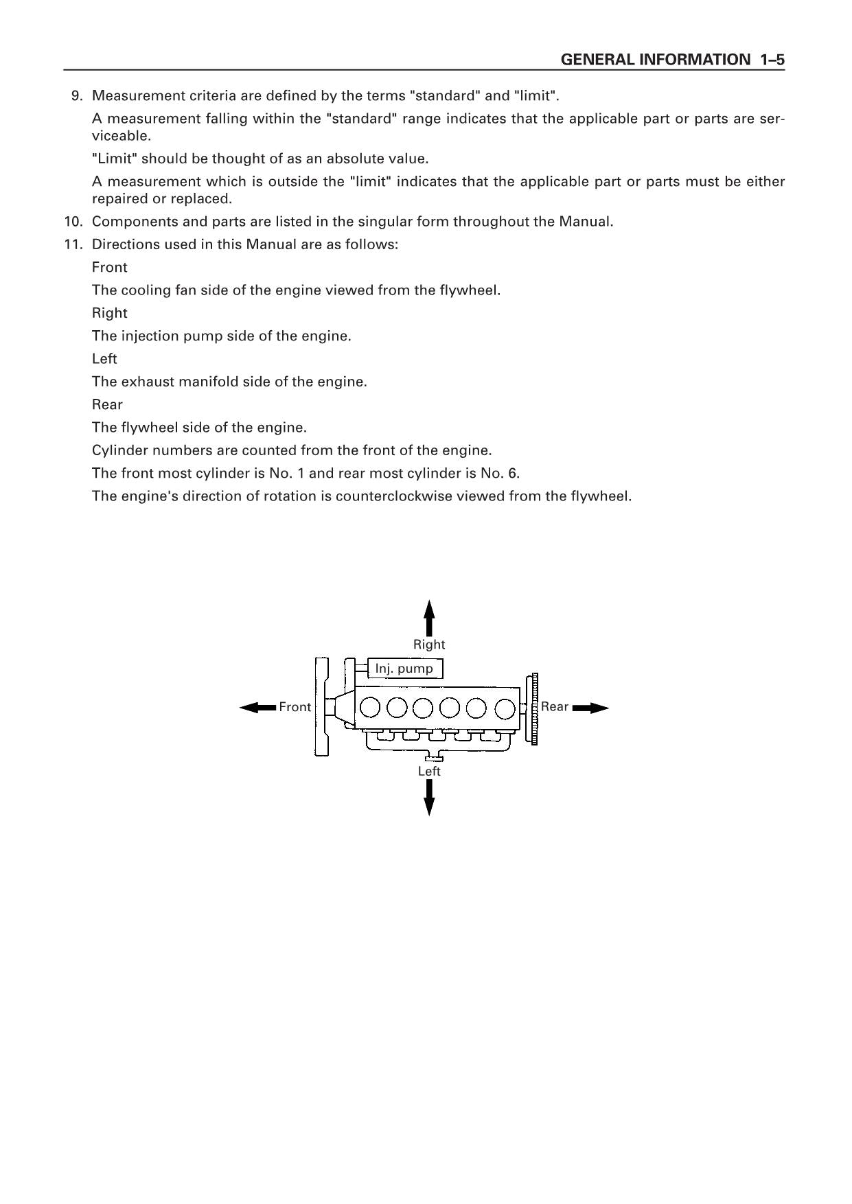 Hitachi 6BG1 Tier2 Engine Service manual