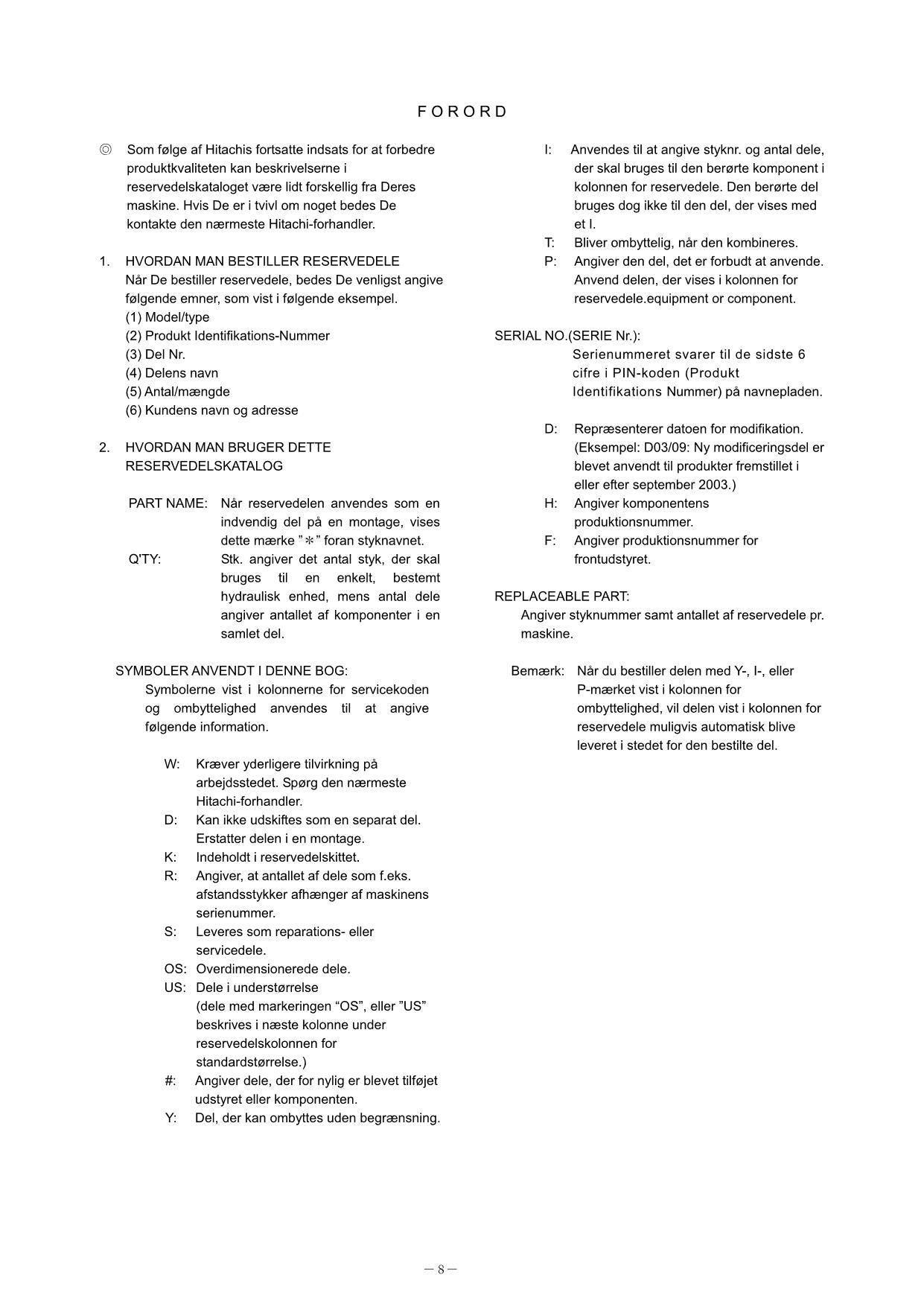 Hitachi ZW65 ZW75 ZW80 KUBOTA V3307-DI-T-E3B-WLTC1 Loader Parts Catalog Manual